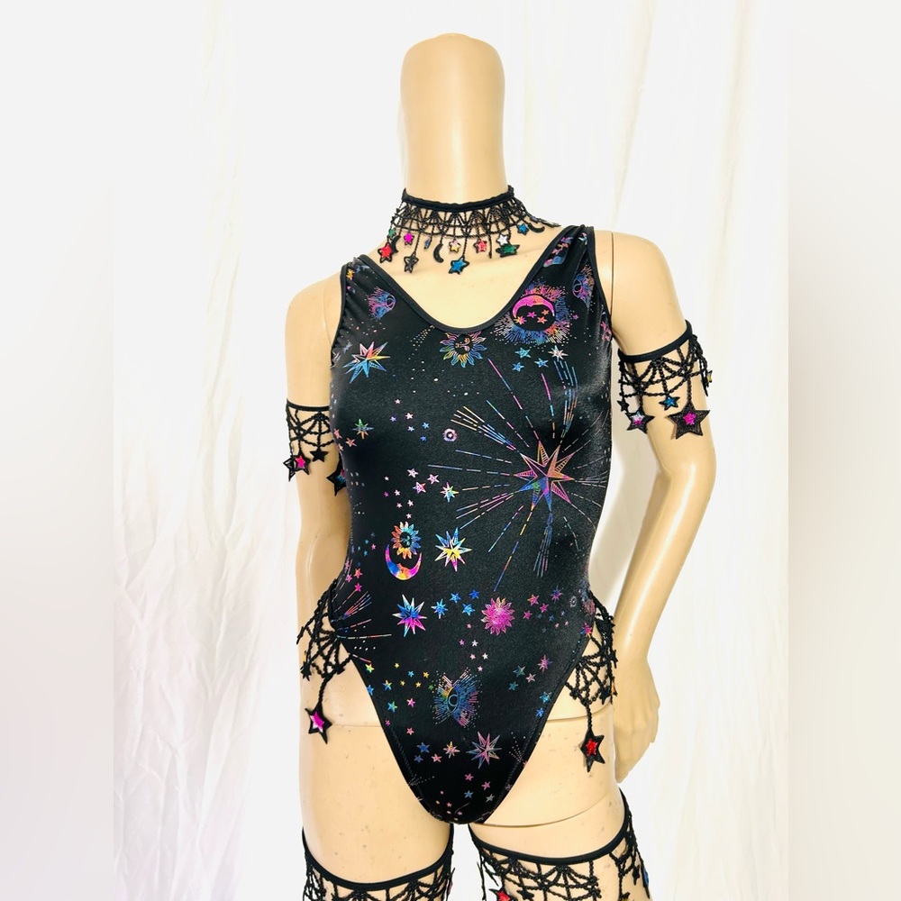 COPY - Stars and Moons Galaxy Celestial Rave  Festival Outfit
